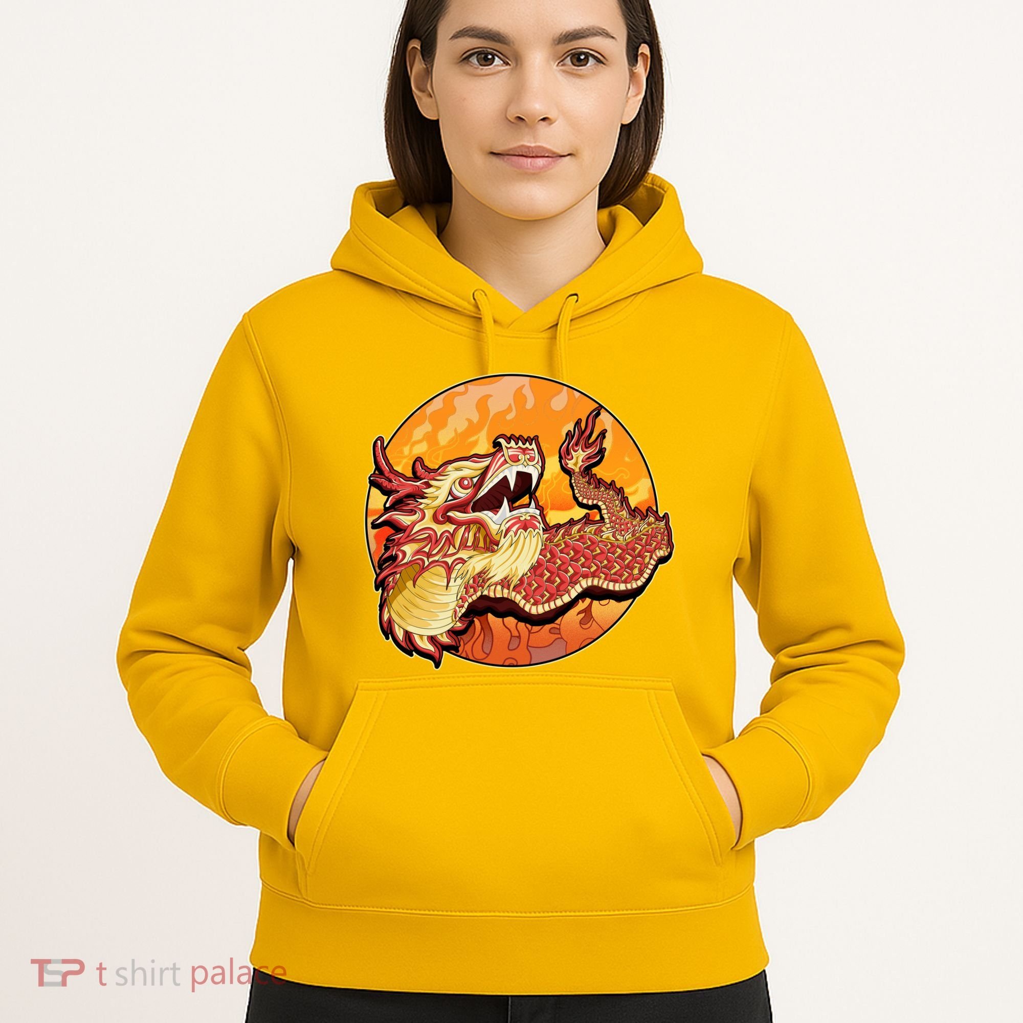 Chinese Dragon Fire Dance Hoodie