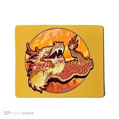 Chinese Dragon Fire Dance Mousepad