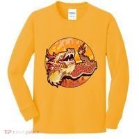 Chinese Dragon Fire Dance Kids Long Sleeve Shirt thumb 0