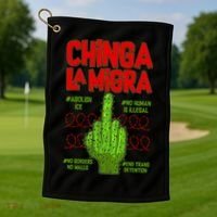 Chinga La Migra  Golf Towel thumb 1