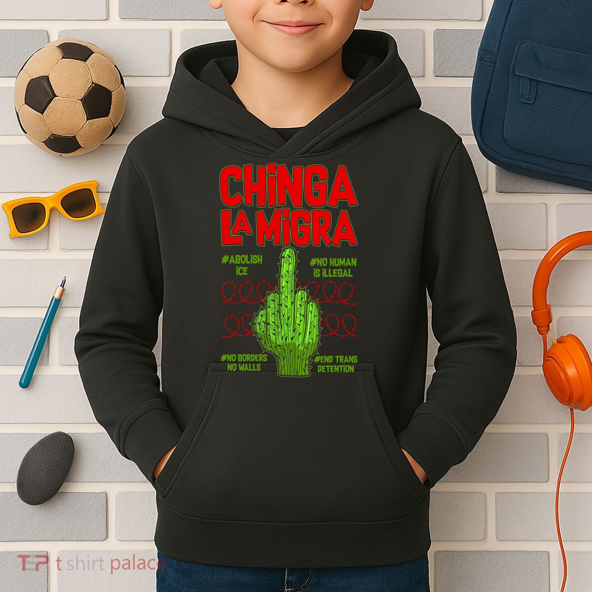Chinga La Migra  Kids Hoodie