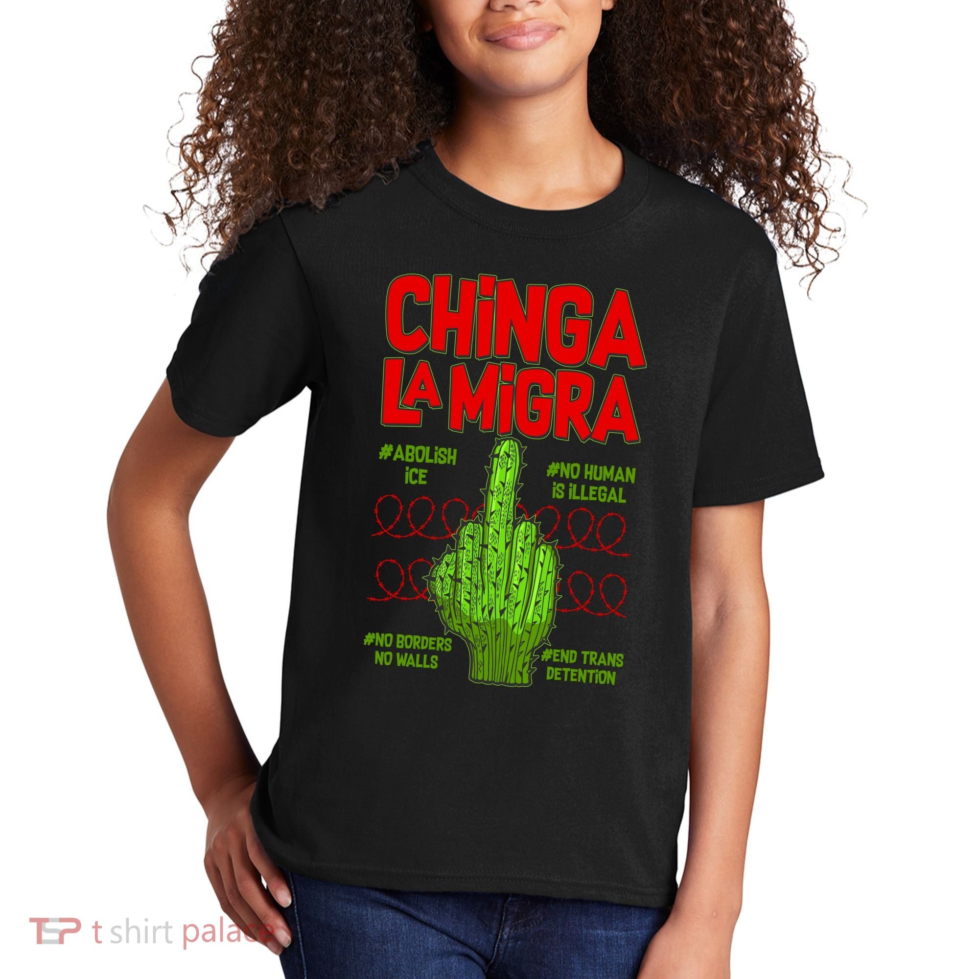 Chinga La Migra  Kids T-Shirt