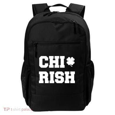 Chirish St Patrick's Day CHI-Irish Chicago Funny Clover Backpack