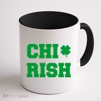 Chirish St Patrick's Day CHI-Irish Chicago Funny Clover Coffee Mug thumb 1