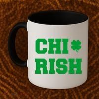 Chirish St Patrick's Day CHI-Irish Chicago Funny Clover Coffee Mug thumb 2