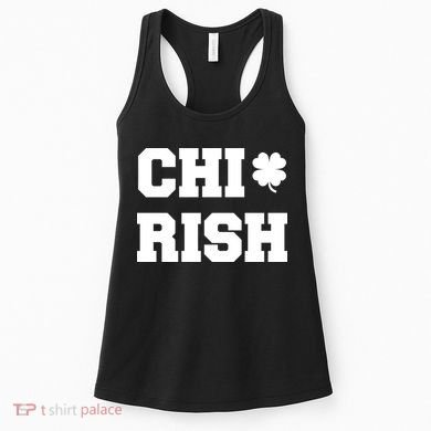 Chirish St Patrick's Day CHI-Irish Chicago Funny Clover Women's Tank Top