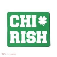 Chirish St Patrick's Day CHI-Irish Chicago Funny Clover Mousepad thumb 0