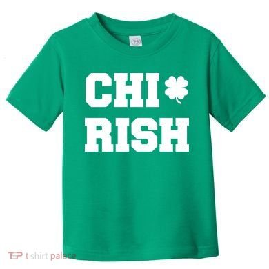 Chirish St Patrick's Day CHI-Irish Chicago Funny Clover Toddler T-Shirt