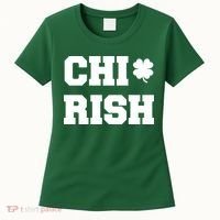 Chirish St Patrick's Day CHI-Irish Chicago Funny Clover Women's T-Shirt thumb 0