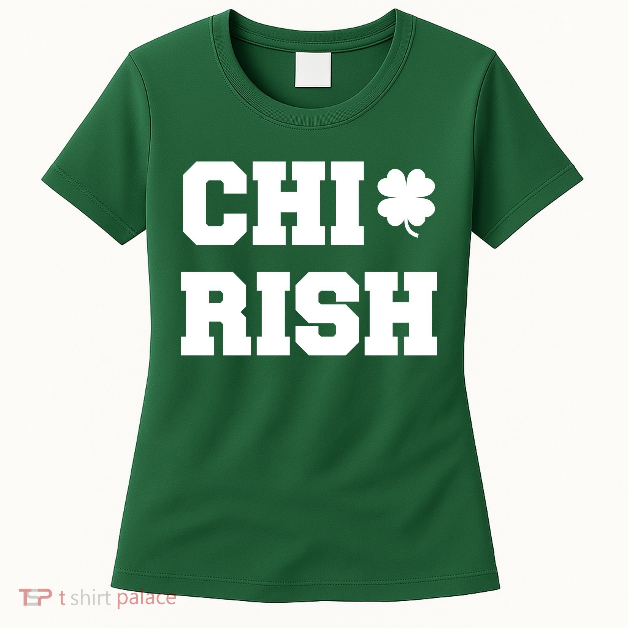 Chirish St Patrick's Day CHI-Irish Chicago Funny Clover Women's T-Shirt