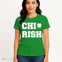 Chirish St Patrick's Day CHI-Irish Chicago Funny Clover Women's T-Shirt thumb 4