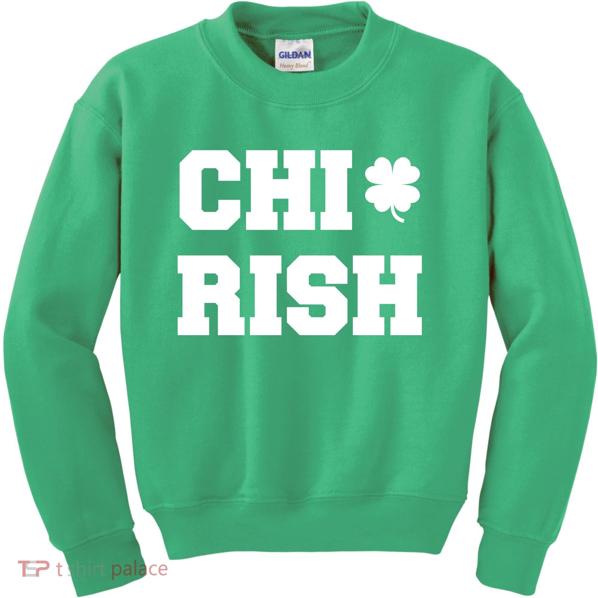 Chirish St Patrick's Day CHI-Irish Chicago Funny Clover Kids Sweatshirt