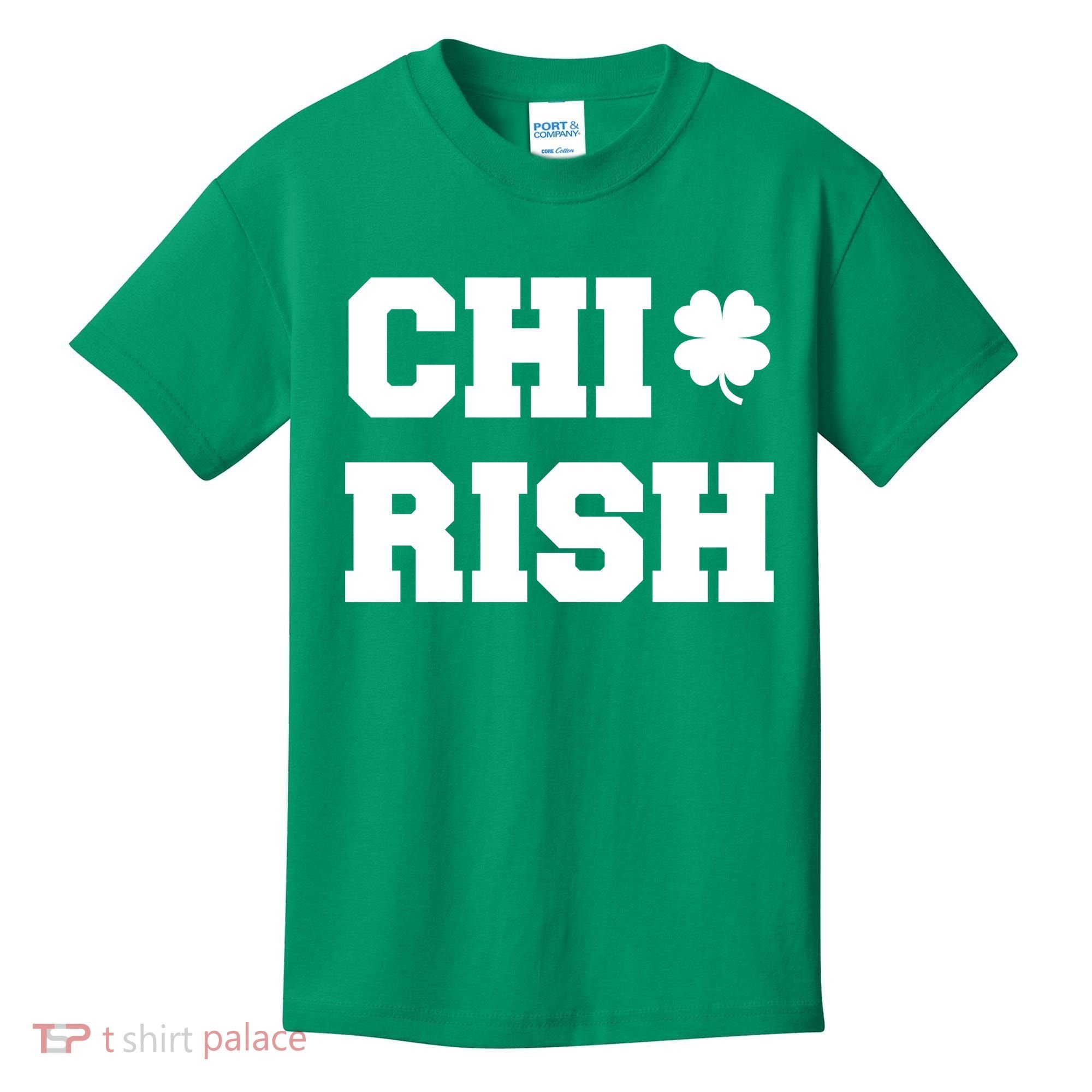 Chirish St Patrick's Day CHI-Irish Chicago Funny Clover Kids T-Shirt