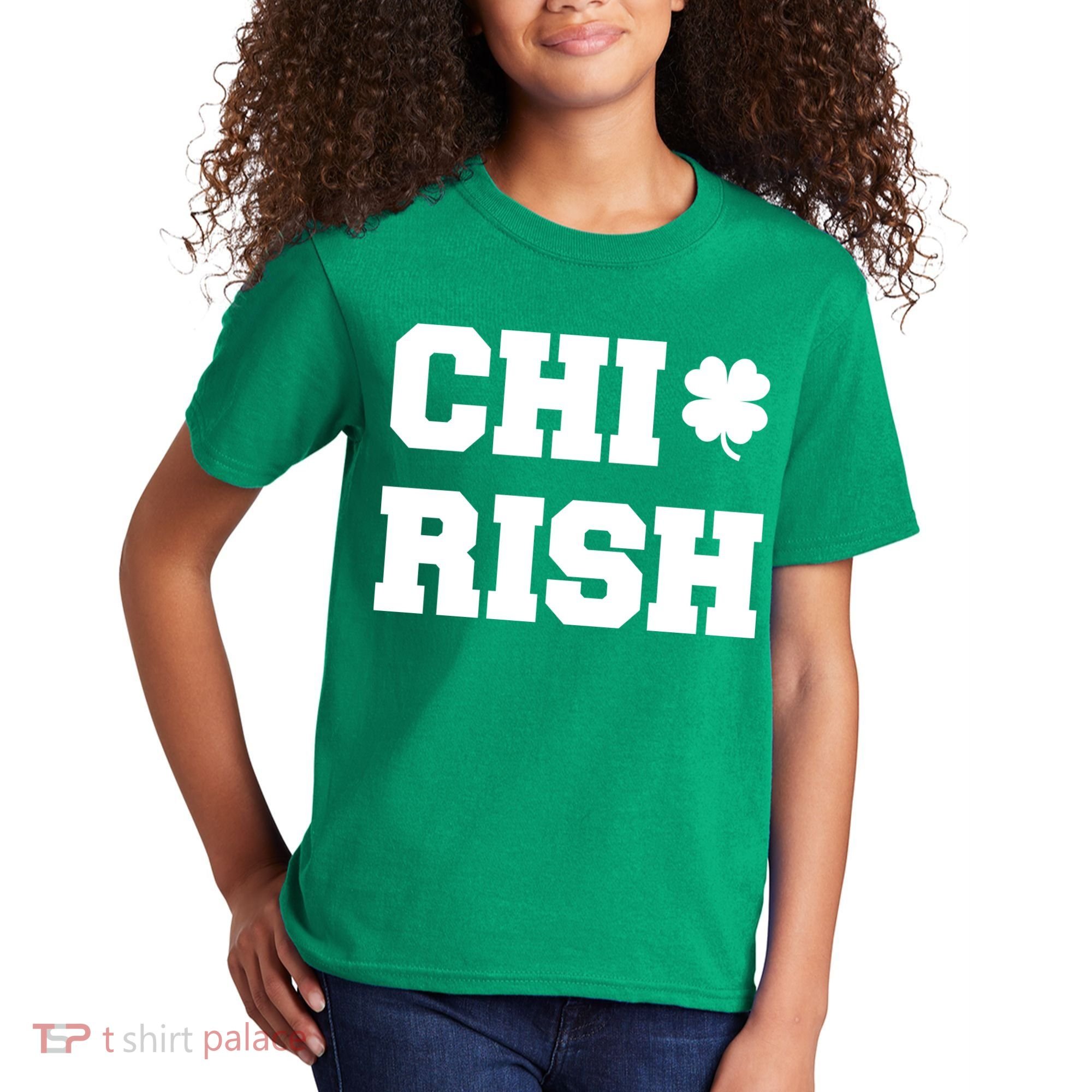 Chirish St Patrick's Day CHI-Irish Chicago Funny Clover Kids T-Shirt