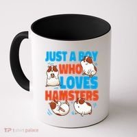 Cute Hamster Just A Boy Who Loves Hamsters Gift Coffee Mug thumb 0