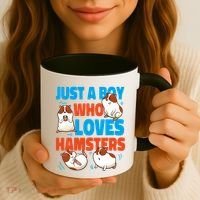 Cute Hamster Just A Boy Who Loves Hamsters Gift Coffee Mug thumb 3