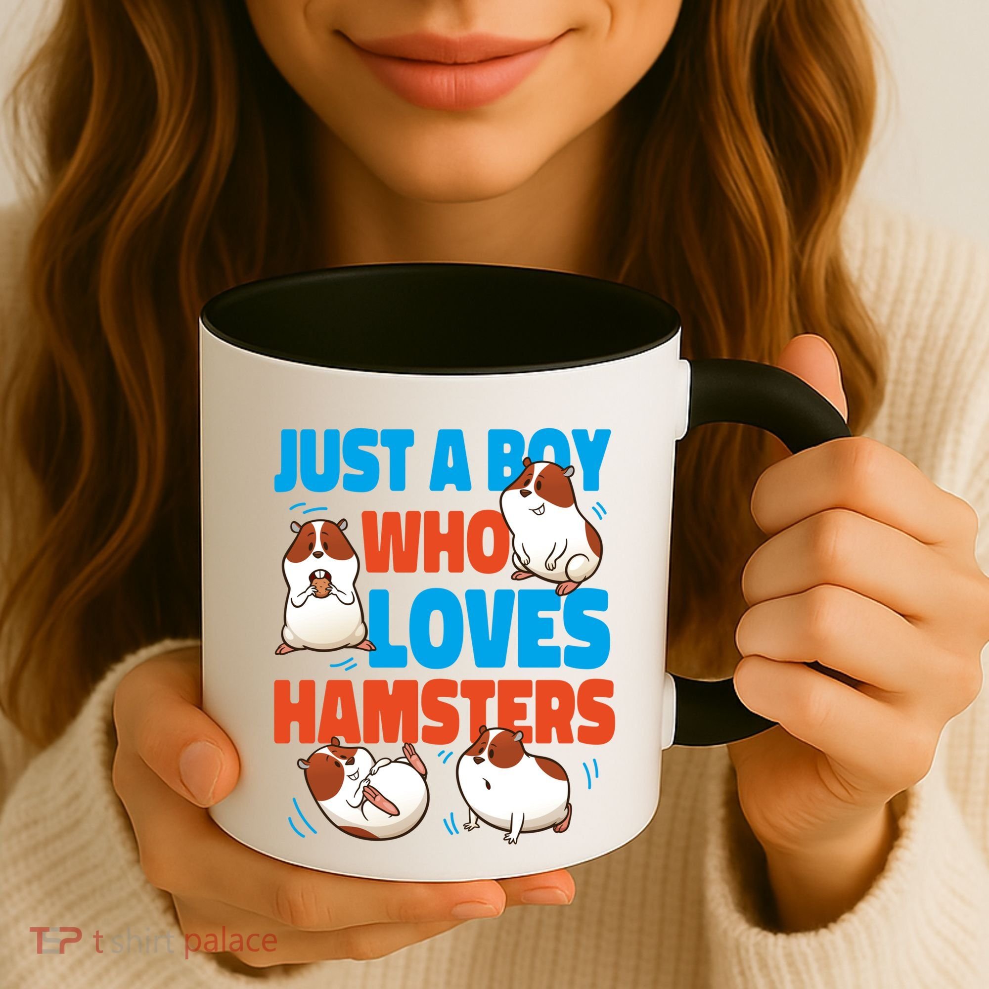 Cute Hamster Just A Boy Who Loves Hamsters Gift Coffee Mug