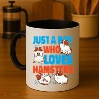 Cute Hamster Just A Boy Who Loves Hamsters Gift Coffee Mug thumb 4