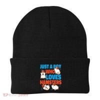 Cute Hamster Just A Boy Who Loves Hamsters Gift Beanie thumb 0