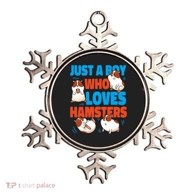 Cute Hamster Just A Boy Who Loves Hamsters Gift Ornament