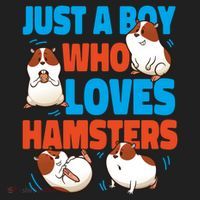 Cute Hamster Just A Boy Who Loves Hamsters Gift Golf Towel thumb 3