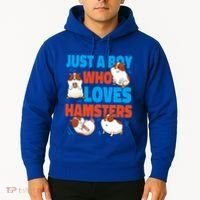 Cute Hamster Just A Boy Who Loves Hamsters Gift Hoodie thumb 2