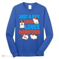 Cute Hamster Just A Boy Who Loves Hamsters Gift Long Sleeve Shirt thumb 0