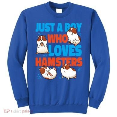 Cute Hamster Just A Boy Who Loves Hamsters Gift Sweatshirt