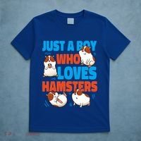 Cute Hamster Just A Boy Who Loves Hamsters Gift T-Shirt thumb 5