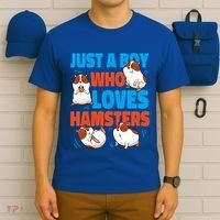Cute Hamster Just A Boy Who Loves Hamsters Gift T-Shirt thumb 6