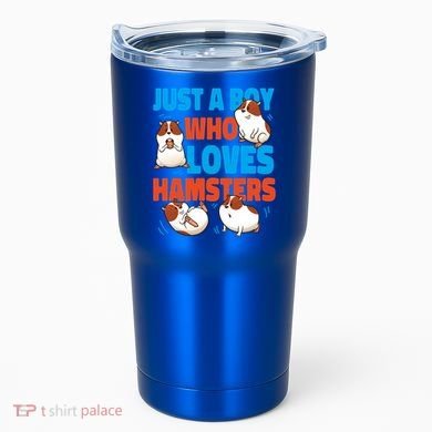 Cute Hamster Just A Boy Who Loves Hamsters Gift Tumbler