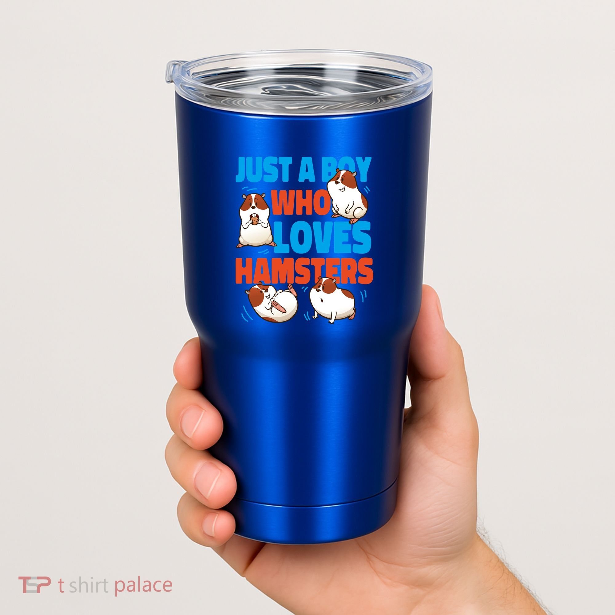 Cute Hamster Just A Boy Who Loves Hamsters Gift Tumbler