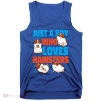 Cute Hamster Just A Boy Who Loves Hamsters Gift Tank Top thumb 0