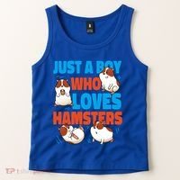 Cute Hamster Just A Boy Who Loves Hamsters Gift Tank Top thumb 2