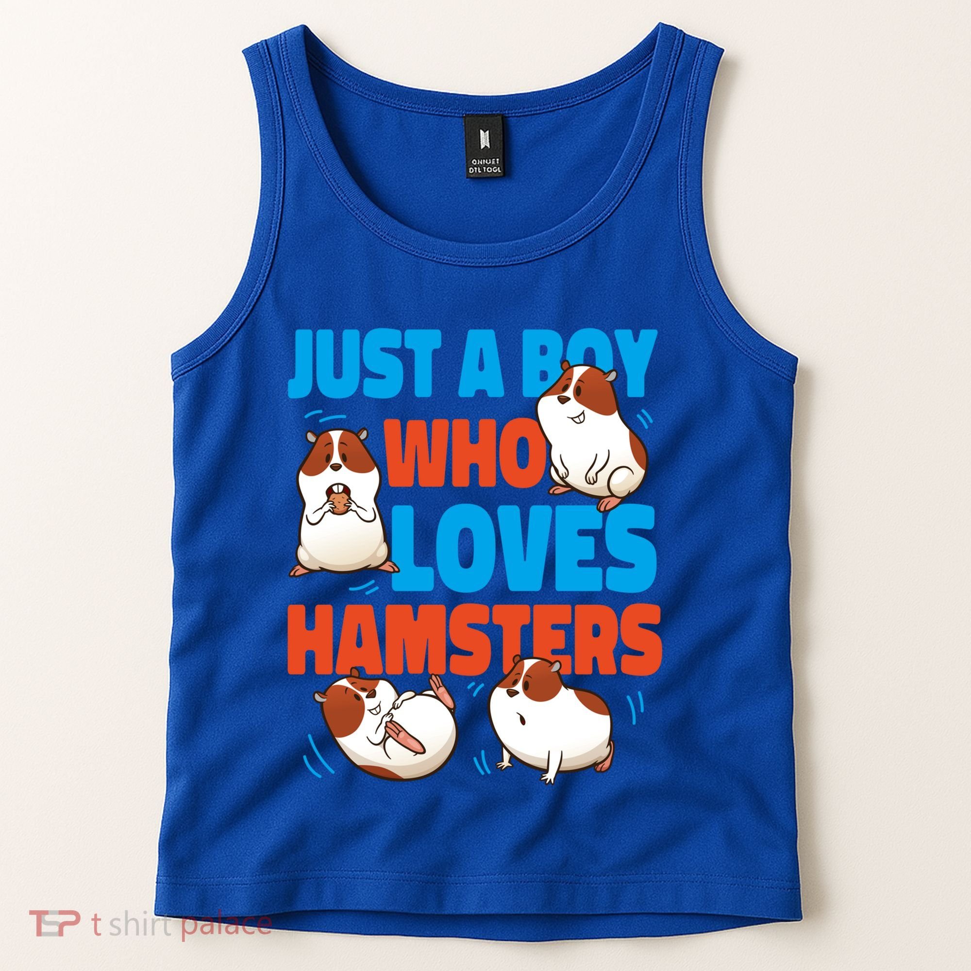 Cute Hamster Just A Boy Who Loves Hamsters Gift Tank Top
