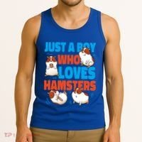 Cute Hamster Just A Boy Who Loves Hamsters Gift Tank Top thumb 3