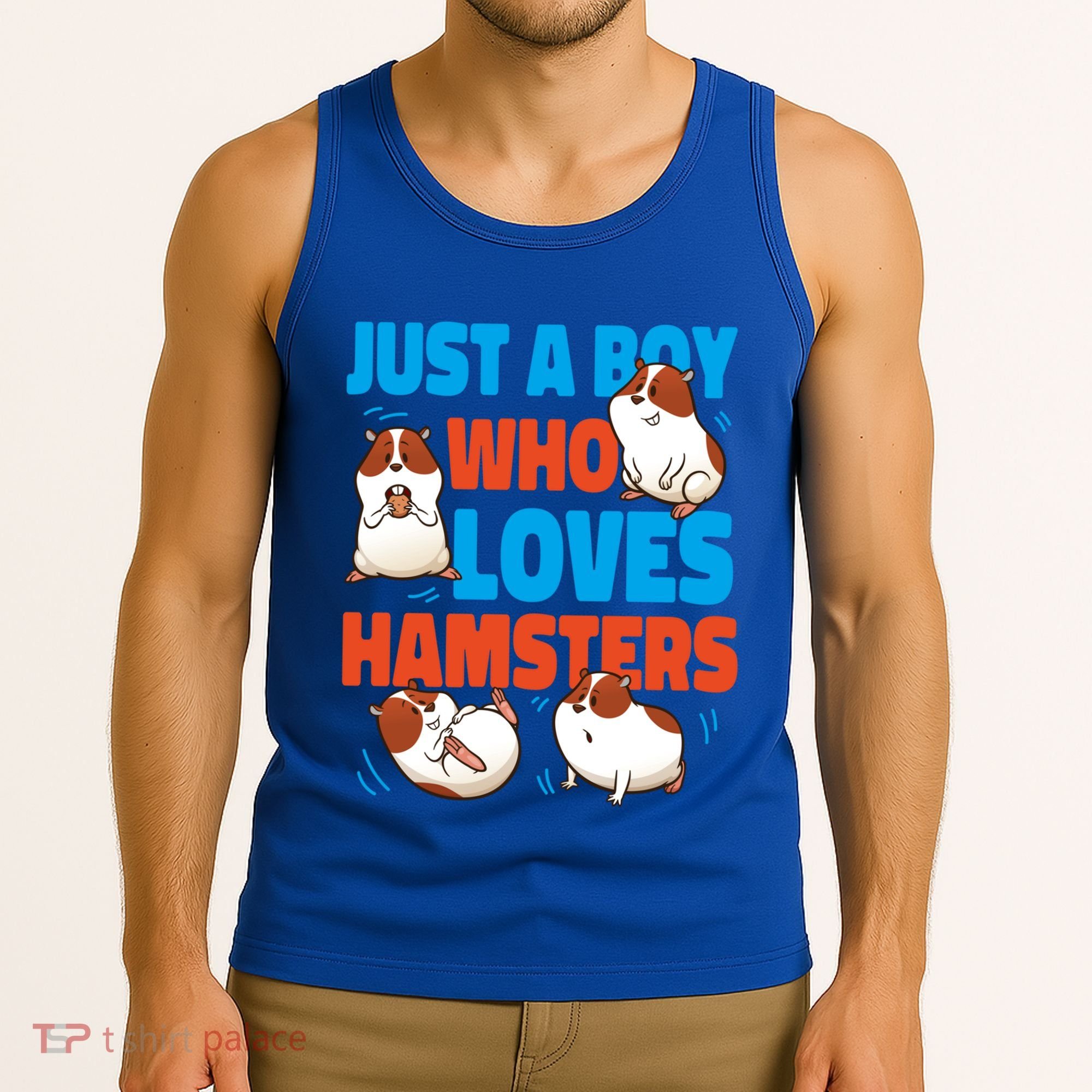 Cute Hamster Just A Boy Who Loves Hamsters Gift Tank Top