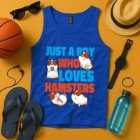 Cute Hamster Just A Boy Who Loves Hamsters Gift Tank Top thumb 4