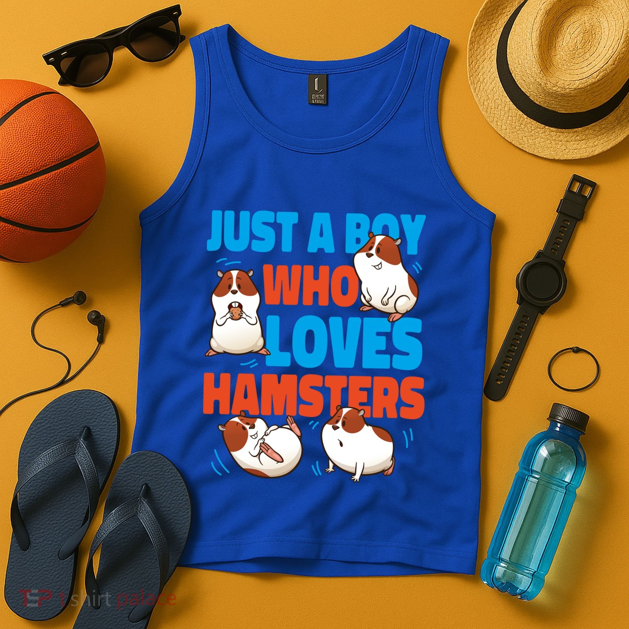 Cute Hamster Just A Boy Who Loves Hamsters Gift Tank Top