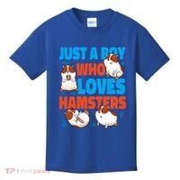 Cute Hamster Just A Boy Who Loves Hamsters Gift Kids T-Shirt thumb 0