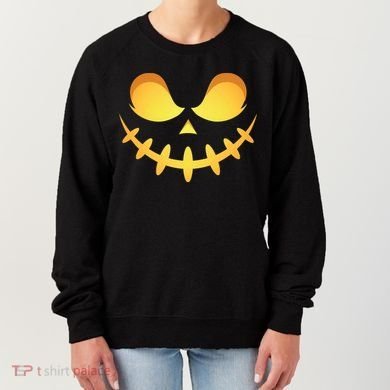 Creepy Halloween Jack O Lantern Jackolantern Pumpkin Face Costume Women's Sweatshirt
