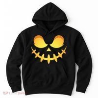 Creepy Halloween Jack O Lantern Jackolantern Pumpkin Face Costume Hoodie thumb 0