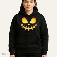 Creepy Halloween Jack O Lantern Jackolantern Pumpkin Face Costume Hoodie thumb 5