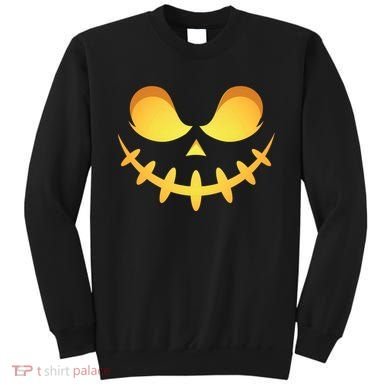 Creepy Halloween Jack O Lantern Jackolantern Pumpkin Face Costume Sweatshirt