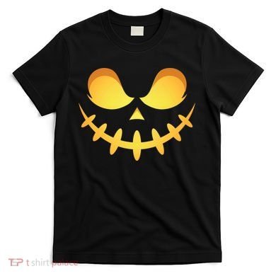Creepy Halloween Jack O Lantern Jackolantern Pumpkin Face Costume T-Shirt