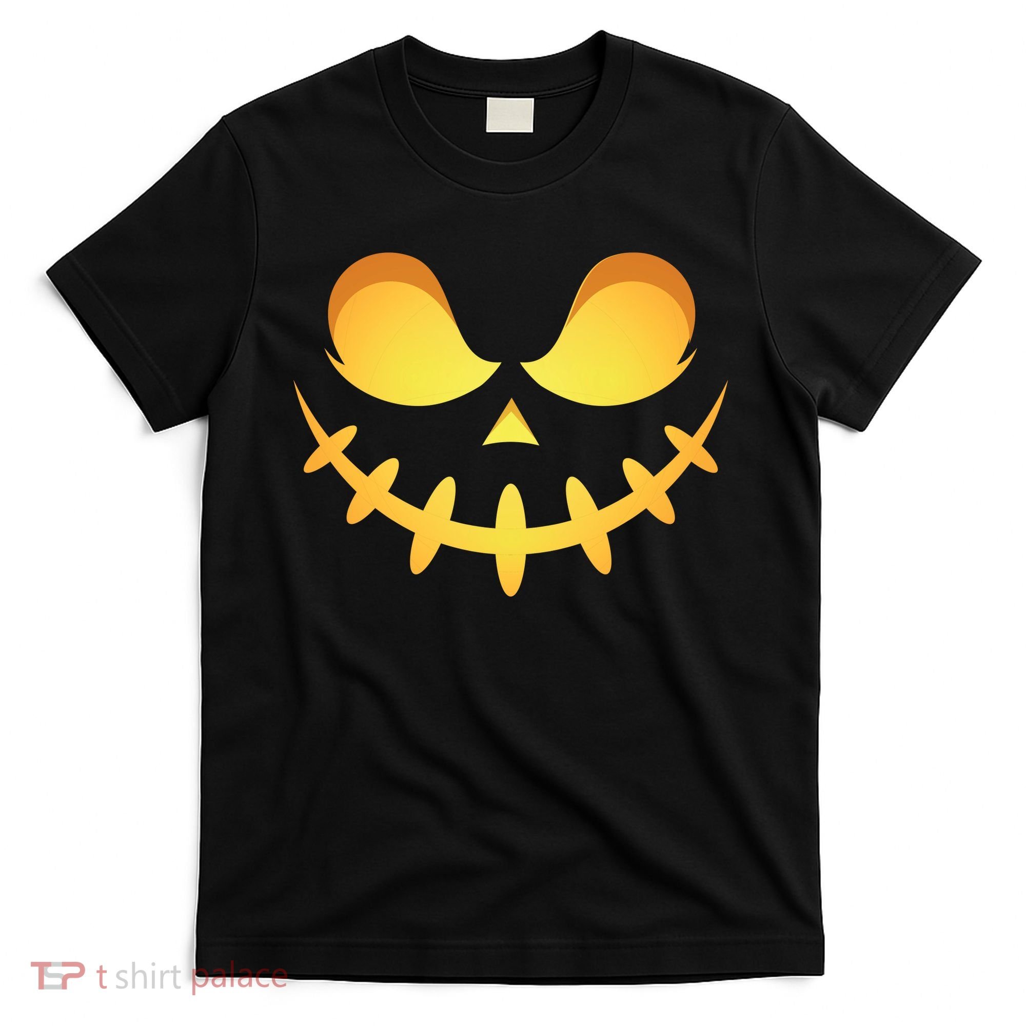 Creepy Halloween Jack O Lantern Jackolantern Pumpkin Face Costume T-Shirt