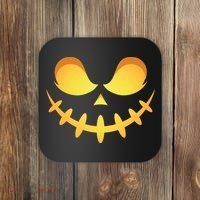 Creepy Halloween Jack O Lantern Jackolantern Pumpkin Face Costume Coaster thumb 0