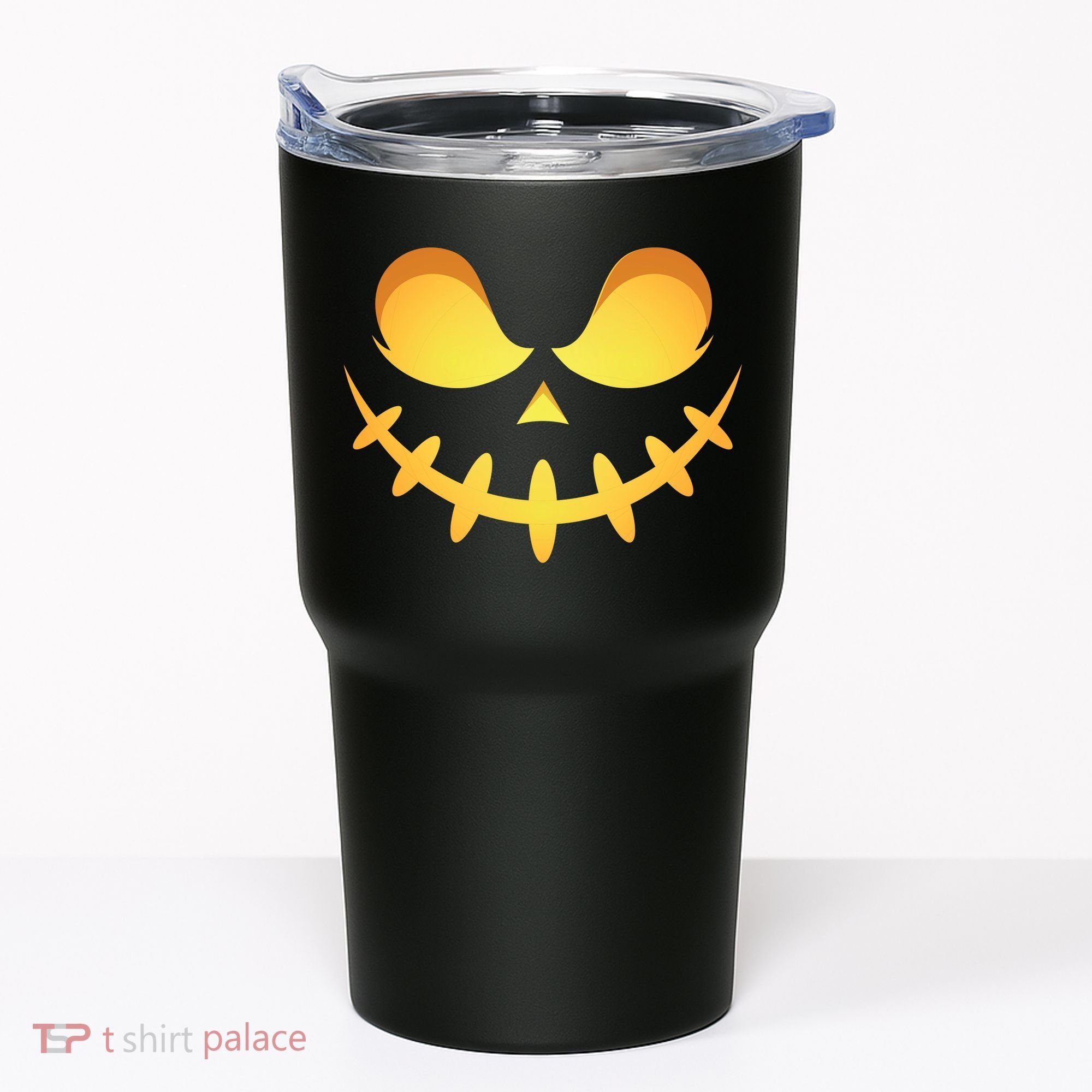 Creepy Halloween Jack O Lantern Jackolantern Pumpkin Face Costume Tumbler