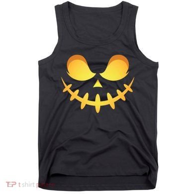 Creepy Halloween Jack O Lantern Jackolantern Pumpkin Face Costume Tank Top