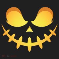 Creepy Halloween Jack O Lantern Jackolantern Pumpkin Face Costume Golf Towel thumb 3